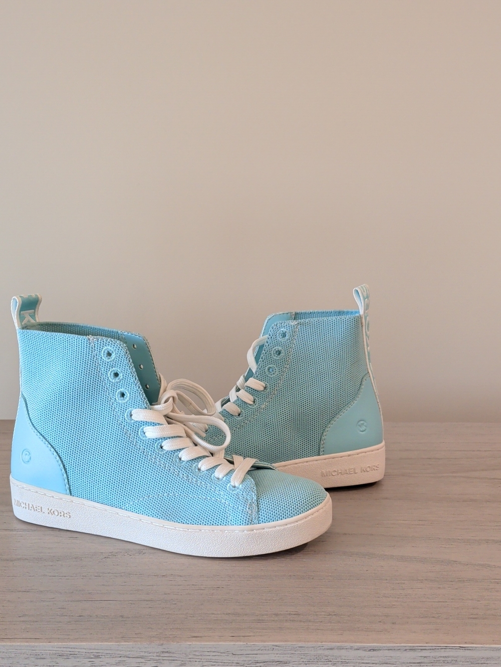 Michael Kors 5.5 Aqua High Top Sneakers Floor Sample